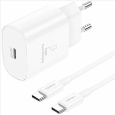 Cargador Tipo-C/Tipo-C EU51 GaN 25W Foneng