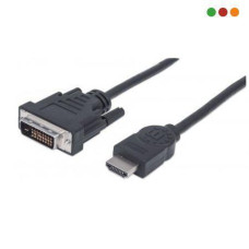 Cable HDMI a DVI-D 24+1 M/M 1,8 mts Manhattan NO Cable HDMI a DVI-D 24+1 M/M 1,8 mts Manhattan NO