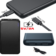 Power bank 10000mAh 2USB/TIPO-C