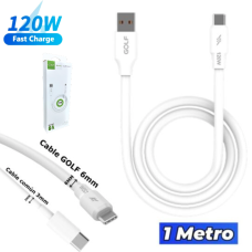 Cable USB Tipo-C GOLF GC-98T 1MT 6A 120W