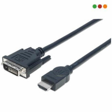 Cable HDMI a DVI-D 24+1 M/M 3 mt Manhattan