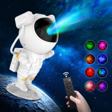 Lampara Proyector Astronauta LED Estrellas